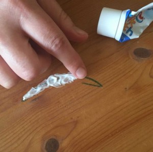 noda bekas pulpen