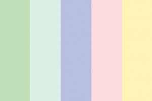 warna pastel pada ruangan